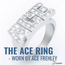 The  “Ace Frehley”  Ring (As Worn By the Spaceman Himself) Aucoin