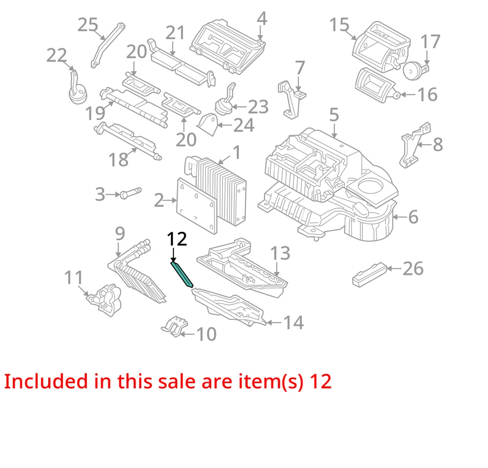 1997-1999 CHEVROLET GMC C2500 SUBURBAN K2500 SUBURBAN SEAL 52455414 -  NEW OEM - Image 2 of 3