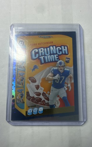 Aidan Hutchinson [Cosmic] #CT-14 2022 Panini Donruss Crunch Time card