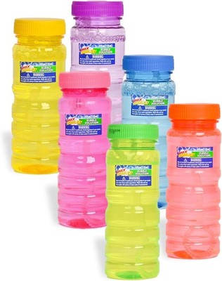 Sunny Days Entertainment 6 Pack Bubble Solution   4oz Blower Bottles... 