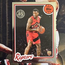 2025 Topps 45th Anniversary #80BK-82 Alijah Martin RC - Raptors