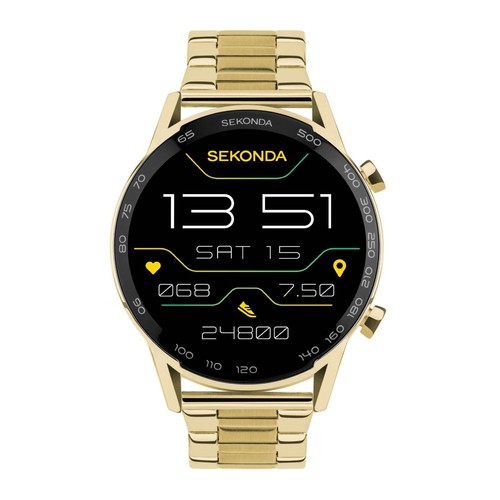 Sekonda Mens Active Plus Gold Smart Watch Brand New Boxed RRP £99.99 Model 30227 - 第 1/9 張圖片