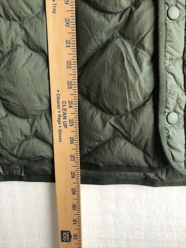 Uniqlo White Mountaineering Recycled Hybrid Down Jacket Green Unisex Size Small - Picture 10 of 10