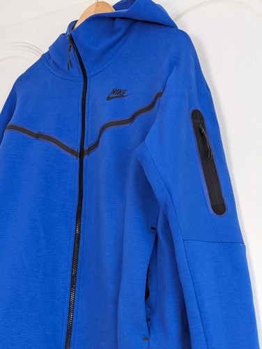 Nike - Size M Medium Royal Blue Classic Tech Fleece Full Tracksuit - Picture 6 of 11
