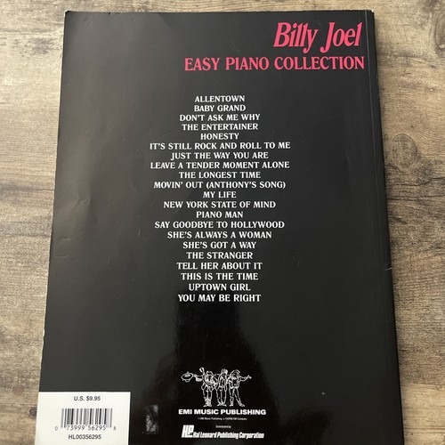 BILLY JOEL EASY PIANO COLLECTION MUSIC BOOK BRAND NEW ON SALE SONGBOOK!! - Picture 3 of 6