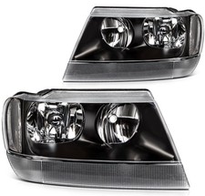 Headlight Assembly For 1999-2004 Grand Cherokee Leftright Black Housing Headlight Assembly For 1999-2004 Grand Cherokee Leftright Black Housing