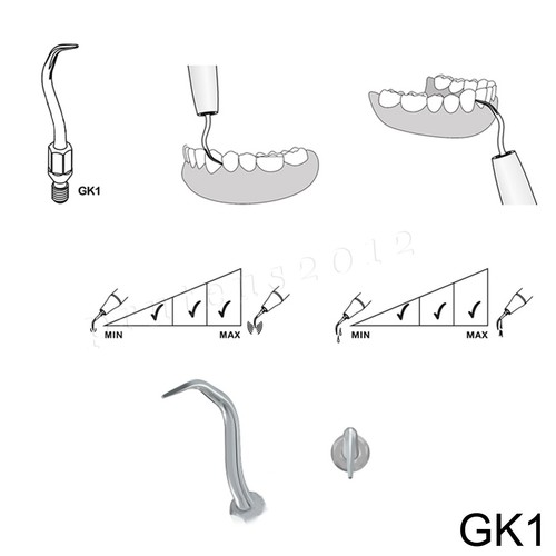 GK1 GK2 GK3 Punte per ridimensionamento ad ultrasuoni dentale per manipolo di ridimensionamento KAVO SONICflex - Foto 6 di 35
