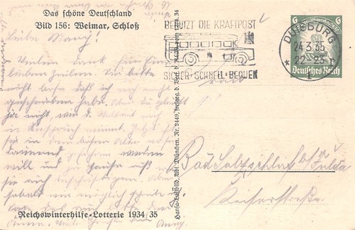 843058) DR Bildganzsache P254 gebraucht Weimar 