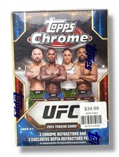 2024 Topps Chrome UFC Blaster Box Look for Pereira & O’Malley Rare Cards (Box12)