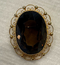 Vintage Signed 12K Yellow Gold Filled Brooch ...