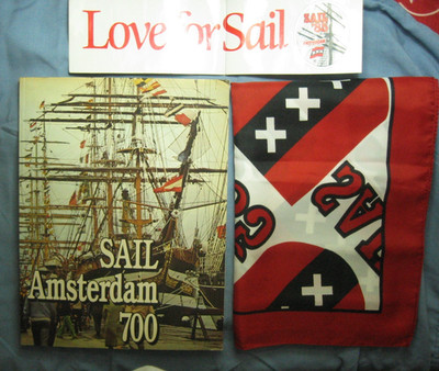 Sail Amsterdam 700 3X Lot: Photography Book Unpealed Bumper Sticker Scarf Bandan