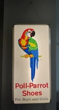 Vintage Poll-Parrot Shoes Light Up Sign 26”x12.5”