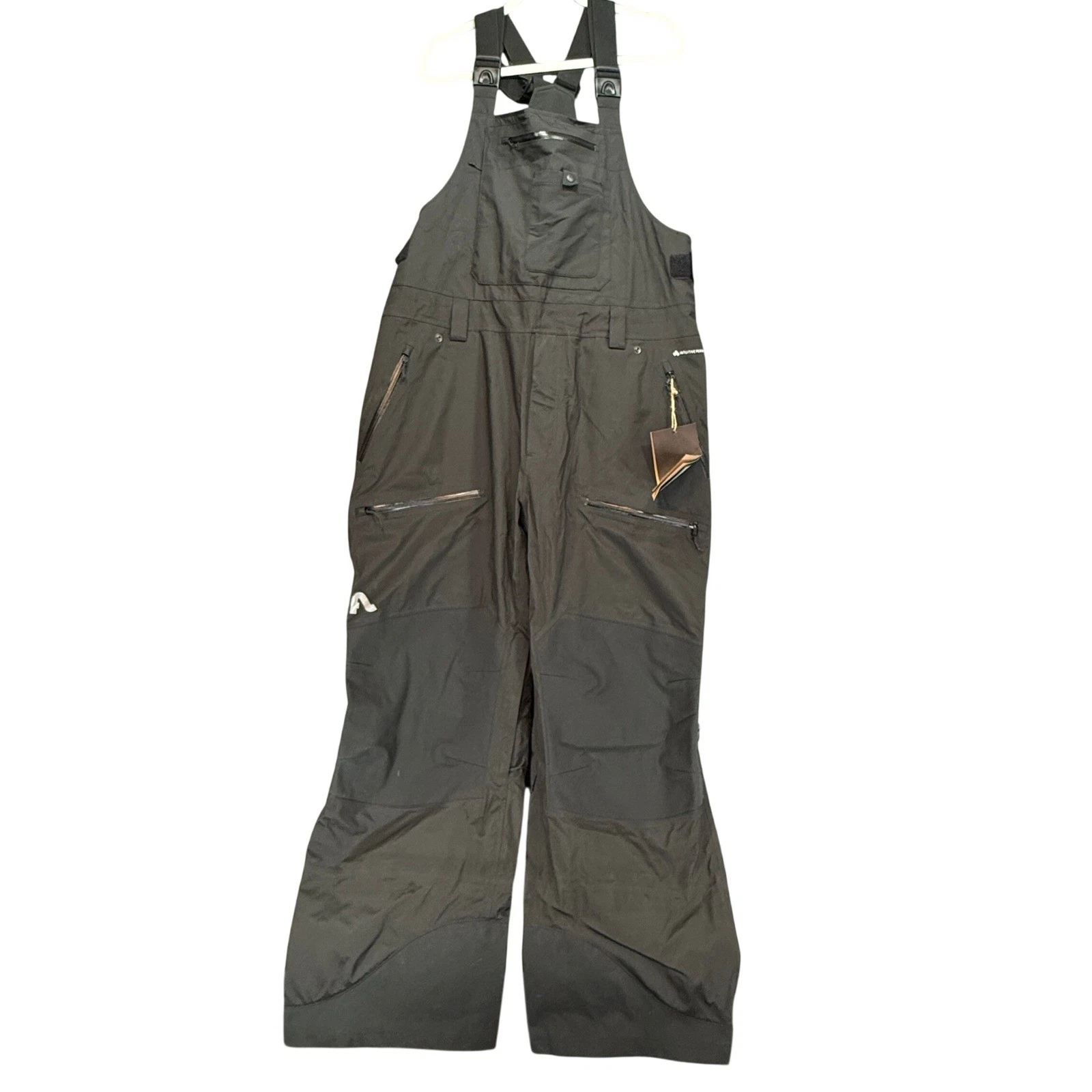 Flylow Baker Perm Bib Mens XXL Black Waterproof Ski Snowboard Pants NEW