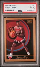 1990 SKYBOX #42 STACEY KING PSA 6