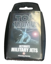 Top Trumps Ultimate Military Jets, in Plastic Case, Used, Aviation, Card Game