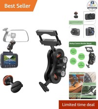Dash Cam Mount Aluminum Rearview Mirror Bracket Installation Kit 360 Rotate