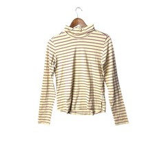Toad&Co Maisey Women's Turtleneck Top Striped Long Sleeve Cotton Knit Size S