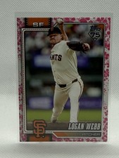 2026 Topps Series 1 Japan Logan Webb Cherry Blossom /99 #69 San Francisco Giants