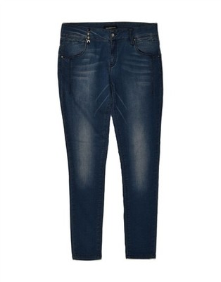 ROCCOBAROCCO Womens Skinny Jeans W31 L30 Navy Blue Cotton AW05