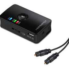 Bluetooth Audio Transmitter for TV aptX Low Latency Dual Stream Optical RCA 3...