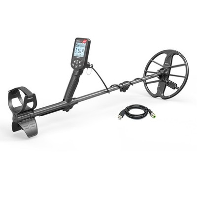 Nokta Simplex Ultra Waterproof Metal Detector with Carbon Fiber Shaft and 11 