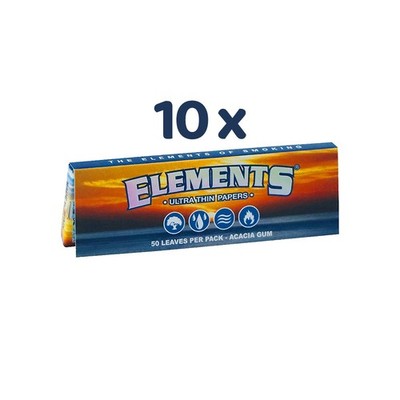ELEMENTS Ultra Thin 1 1/4 Blättchen 10x 50 Papers