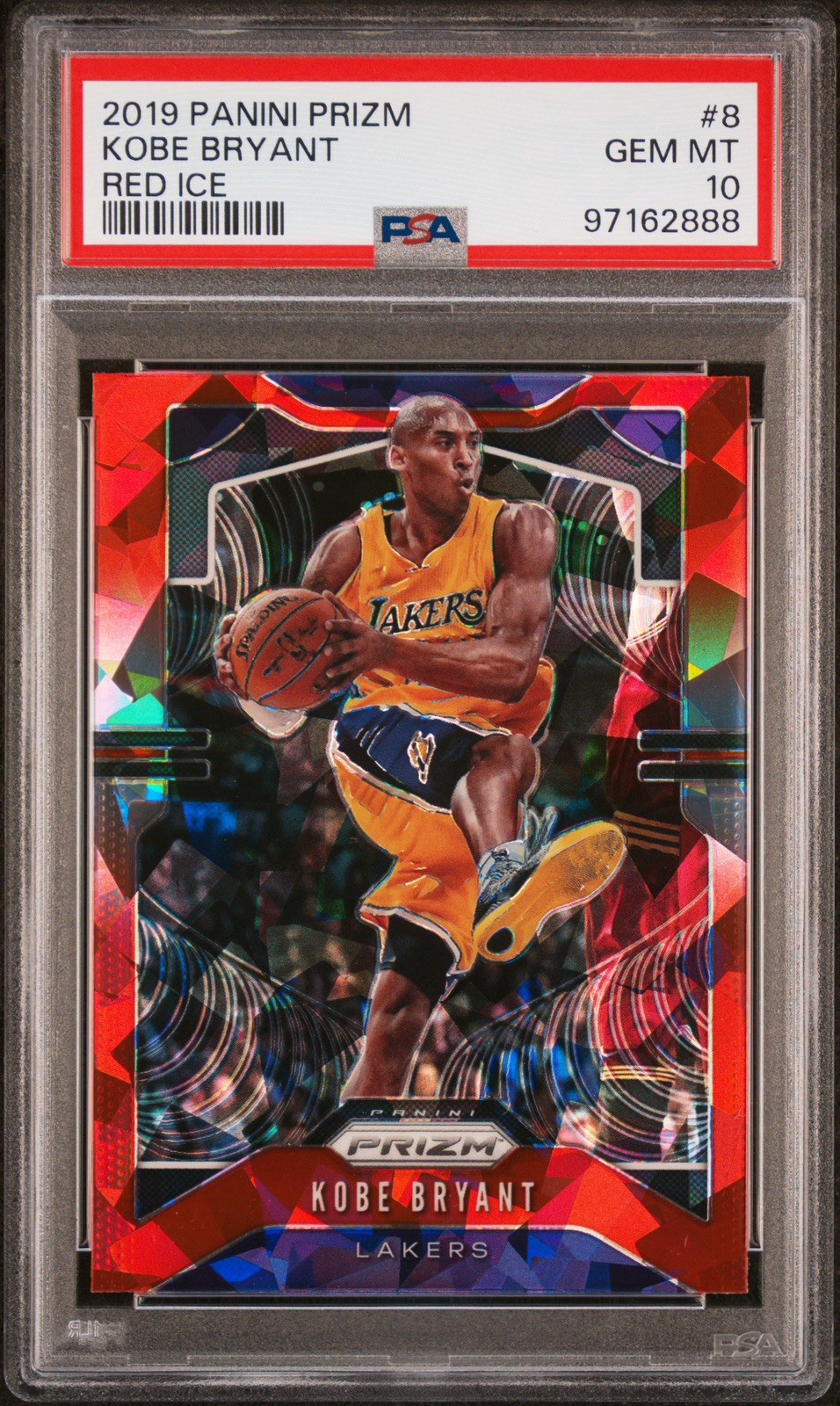 2019-20 Panini Prizm - Kobe Bryant Red Ice #8 PSA 10