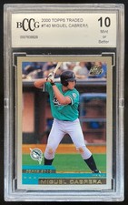 2000 Topps Traded & Rookies Miguel Cabrera #T40 RC ROOKIE BCCG 10 MINT