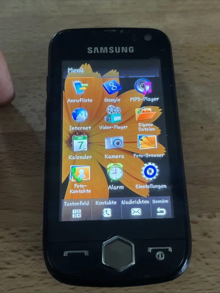 SAMSUNG GT-S8000 BLACK TOP+OVP+EXTRAS+RECHNUNG+DHL VERSAND, Foto 1 von 5