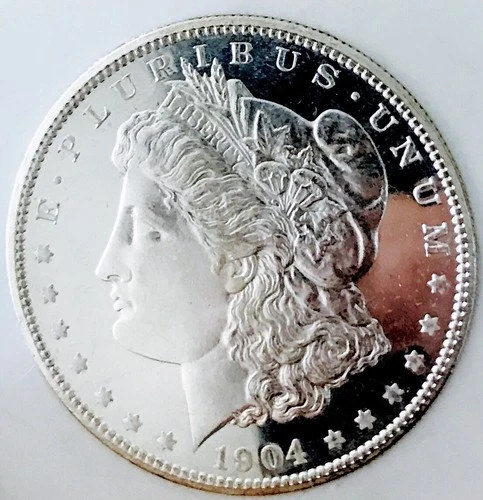 1904 O MORGAN DOLLAR! ULTRA CAMEO DMPL UDM 30+INCH BLK MIRRORS GEMBU+++NR #64734