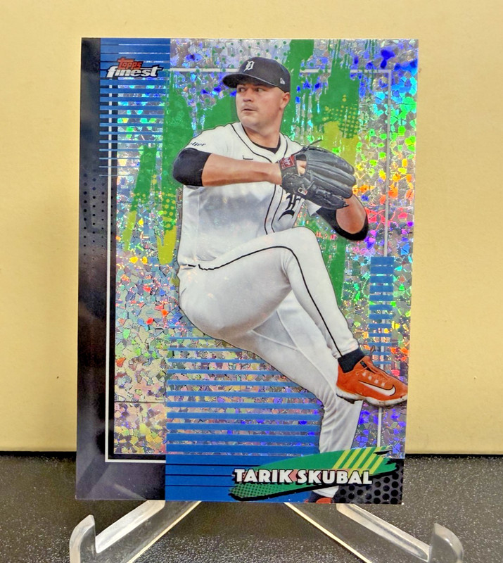 2026 Topps Finest TARIK SKUBAL Detroit Tigers MINI DIAMOND REFRACTOR #55