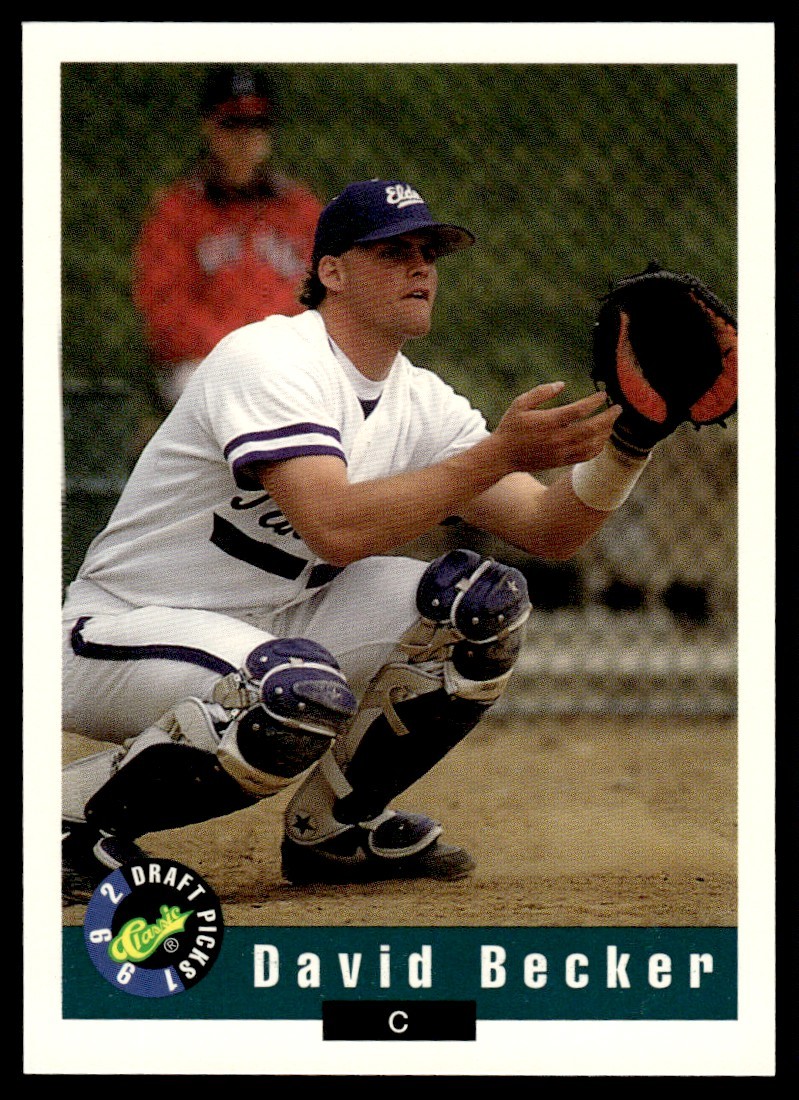 1992 Classic Draft Picks David Becker Toronto Blue Jays #106
