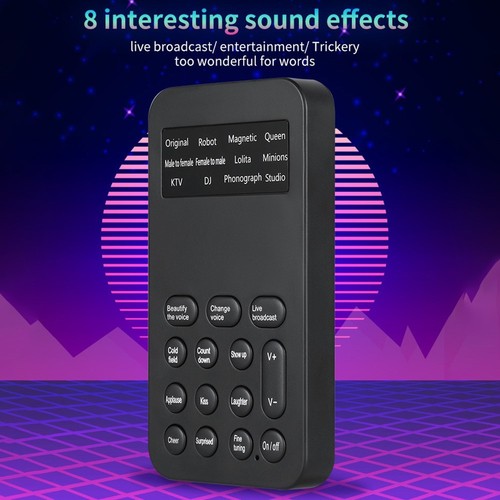 Mini tragbarer Sprachmodulator mit acht verschiedenen Effekten ideal für den Ei - Photo 8/12