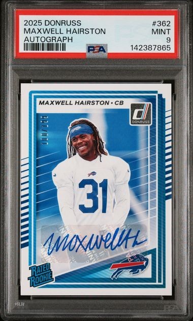 Maxwell Hairston Panini Donruss #362 Autograph