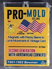10x Pro Mold 1951-1952 Bowman 2nd Gen  w/ Sleeve Magnetic Holder One Touch