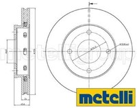 2X Bremsscheibe Metelli 23-0623C 2 Bremsscheiben FüR Mitsubishi FüR Smart