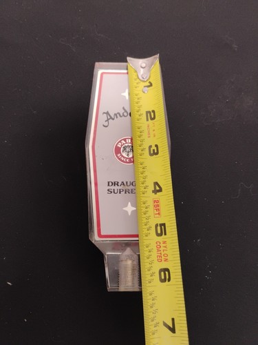 Vintage Pabst Draught Supreme Acrylic Beer Tap Handle 6 1/2" Long Used Andeker - Picture 10 of 10