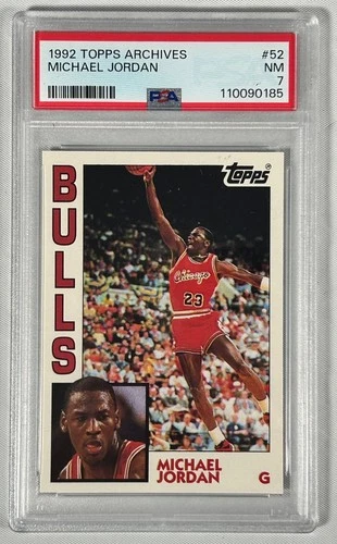 1992 Topps Archives Michael Jordan Trading Card #52 PSA 7