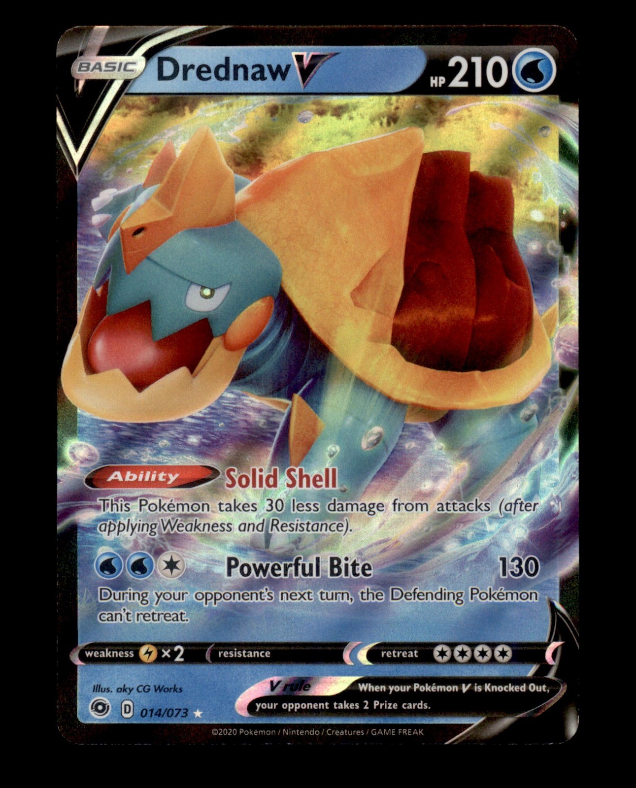 Drednaw V 14/73 Holo - Pokemon Champion's Path