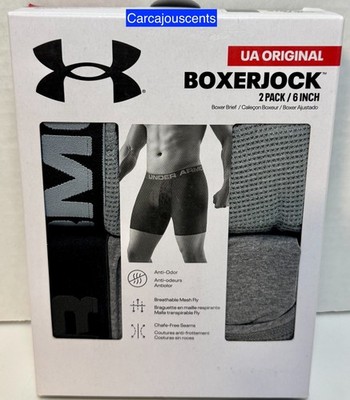 Under Armour Original Boxerjock 2 pack size 3XL Gray 6 inch
