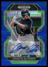 2022 Prizm Draft Picks Base Auto Prizms Blue #155 Ignacio Alvarez Auto /99 BB