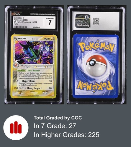 Gyarados (Delta Species) 8/110 Holon Phantoms Holo Rare 2006 CGC 7 NEAR MINT
