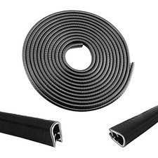 33Ft Car Door Edge Guards - Universal Fit Door Edge Protector, 33FT Black