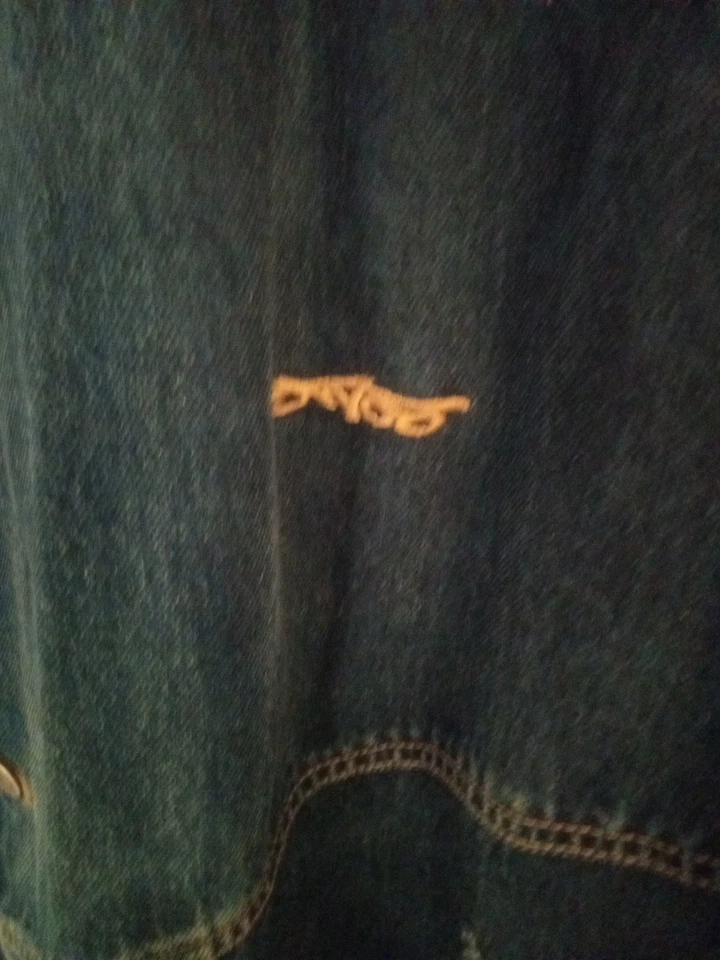 De colección Años 90 - Y2K Jnco Jeans Denim Skate Chaqueta Trinchera 3XLT Enormes Bolsillos Estados Unidos Foto 3 de 4