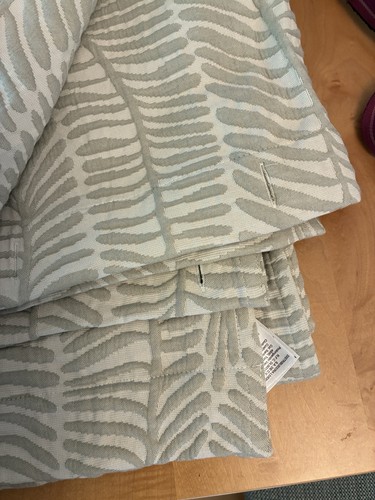 West Elm Trailing Fern Matelasse Shower Curtain 72”W X 74”L Celadon Green - Picture 1 of 6