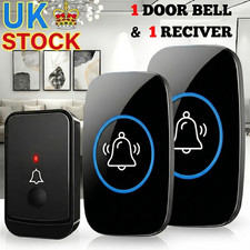 Wireless Door Bells Waterproof 1000ft Long Range Plug in Home Cordless Doorbell