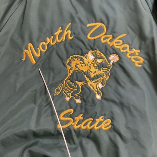 Chaqueta de bombardero vintage North Dakota State Bison Butwin talla grande NCAA - Imagen 13 de 15