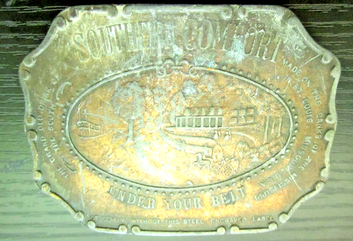 Southern Comfort Vintage Brass Belt Buckle Vintage American Retro Classic South - Picture 7 of 9