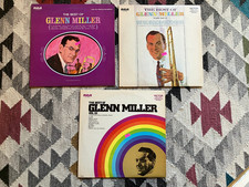 GLENN MILLER lot of 3 vinyl records  BEST OF GLENN MILLER VOL 1, 2 & 3 rca