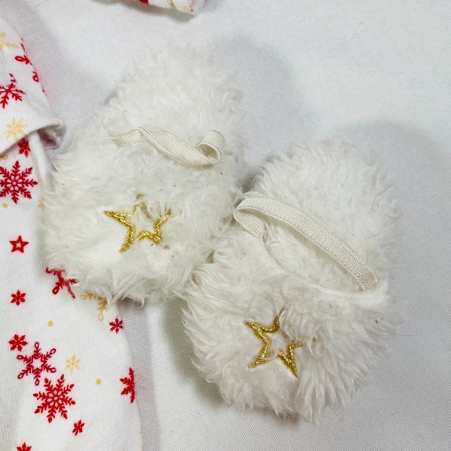 Conjunto de Navidad para muñeca American Girl de 18": pijamas cálidos deseos, vestido de fiesta cubierto Foto 3 de 4